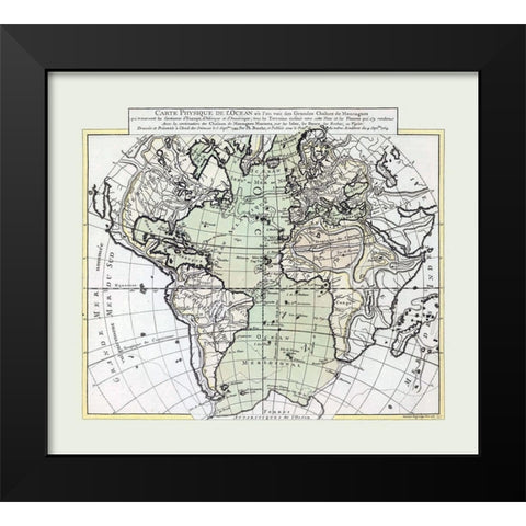 Physical World - 1757 Black Modern Wood Framed Art Print by Unknown