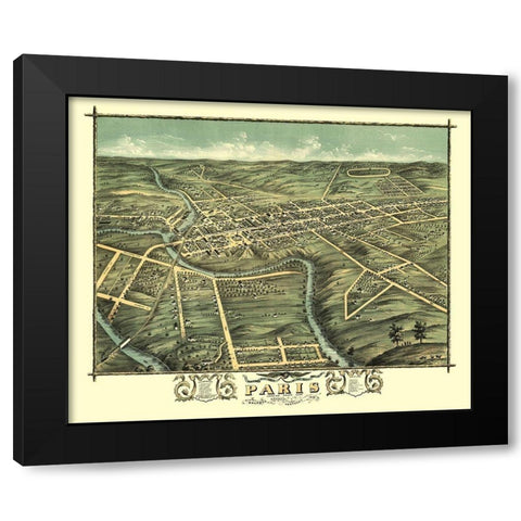 Paris Kentucky - Ruger 1870 Black Modern Wood Framed Art Print by Ruger