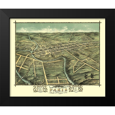 Paris Kentucky - Ruger 1870 Black Modern Wood Framed Art Print by Ruger