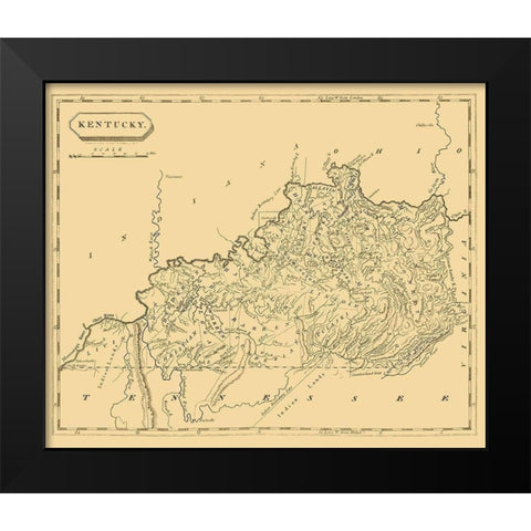 Kentucky - Conrad 1804 Black Modern Wood Framed Art Print by Conrad