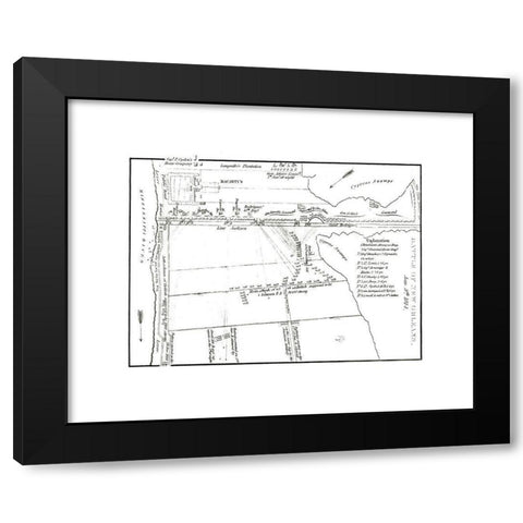 Battle of New Orleans  Louisiana Jan 8th 1814 Black Modern Wood Framed Art Print by Unknown