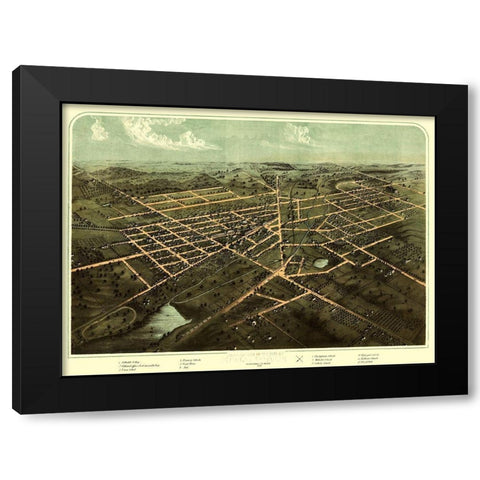 Hillsdale Michigan - Ruger 1866  Black Modern Wood Framed Art Print with Double Matting by Ruger