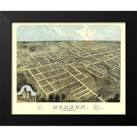 Hudson Michigan - Ruger 1868  Black Modern Wood Framed Art Print by Ruger