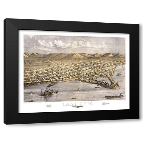 Lake City Minnesota - Ruger 1867  Black Modern Wood Framed Art Print by Ruger