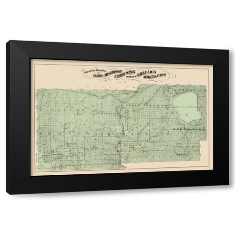 Todd Morrison Crow Wing Minnesota Landowner Black Modern Wood Framed Art Print by Andreas
