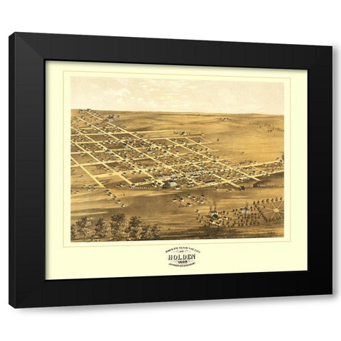 Holden Missouri - Ruger 1869 Black Modern Wood Framed Art Print with Double Matting by Ruger