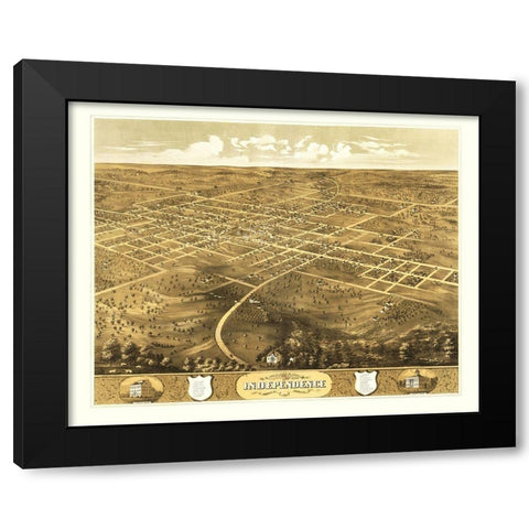 Independence Missouri - Ruger 1868 Black Modern Wood Framed Art Print by Ruger