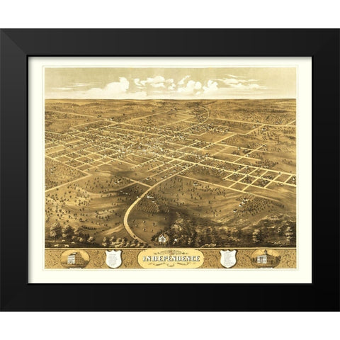 Independence Missouri - Ruger 1868 Black Modern Wood Framed Art Print by Ruger
