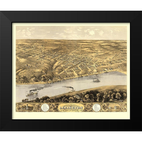Lexington Missouri - Ruger 1869 Black Modern Wood Framed Art Print by Ruger