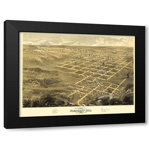 Pleasant Hill Missouri - Ruger 1869 Black Modern Wood Framed Art Print by Ruger