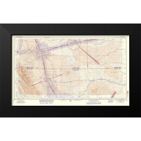 Glacier Park - USGS 1962 Black Modern Wood Framed Art Print by USGS