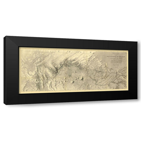 Colorado River New Mexico No 2 - Floyd 1858 Black Modern Wood Framed Art Print by Floyd