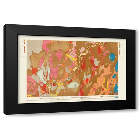 Nevada Basin Nevada - King 1876 Black Modern Wood Framed Art Print with Double Matting by King