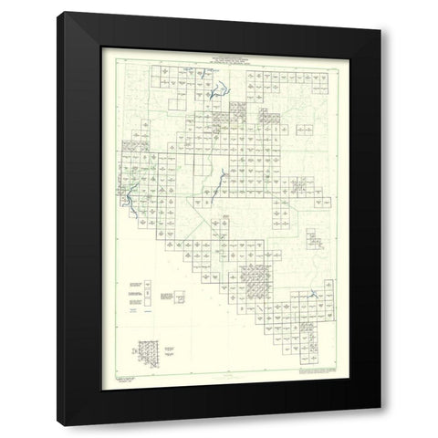 Nevada - USGS 1967 Black Modern Wood Framed Art Print by USGS