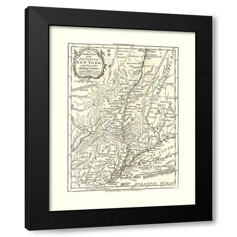 New York - Kitchin 1778  Black Modern Wood Framed Art Print by Kitchin
