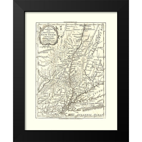New York - Kitchin 1778  Black Modern Wood Framed Art Print by Kitchin