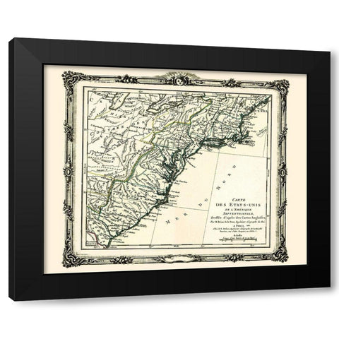 United States North America - Brion de la Tour Black Modern Wood Framed Art Print with Double Matting by Brion de la Tour