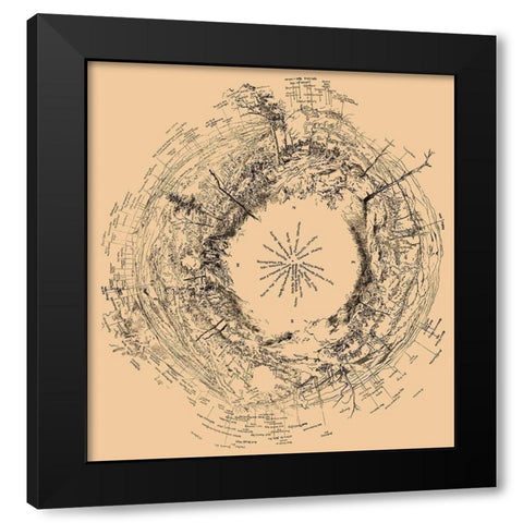 Chattanooga Tennessee -1863 Black Modern Wood Framed Art Print by Unknown