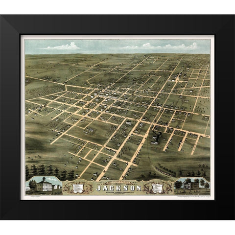 Jackson Tennessee - Ruger 1870  Black Modern Wood Framed Art Print by Ruger