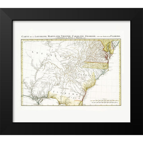 Eastern United States - Covens  1758 Black Modern Wood Framed Art Print by Covens