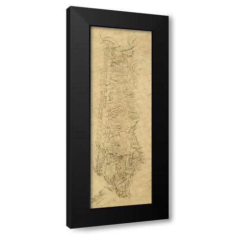 Alleghany County Virginia -1870 Black Modern Wood Framed Art Print by Unknown