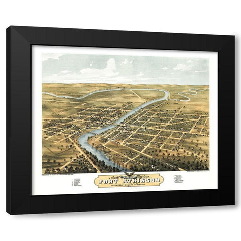 Fort Atkinson Wisconsin - Ruger 1870  Black Modern Wood Framed Art Print with Double Matting by Ruger