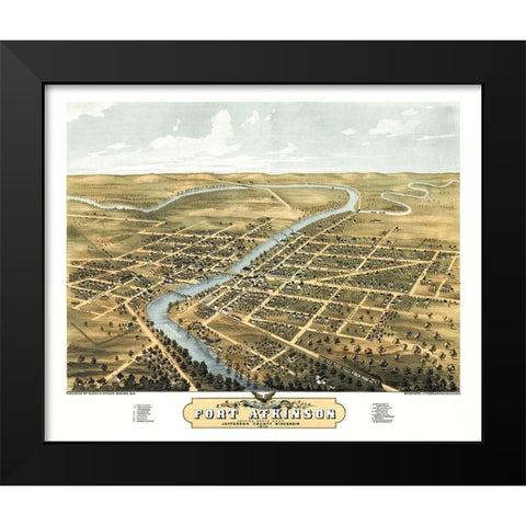 Fort Atkinson Wisconsin - Ruger 1870  Black Modern Wood Framed Art Print by Ruger