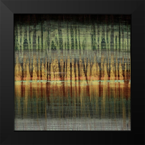 Summer Reed II Black Modern Wood Framed Art Print by Brey