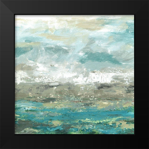 Seaview I Black Modern Wood Framed Art Print by Brey