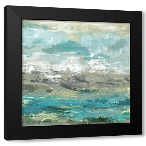 Seaview II Black Modern Wood Framed Art Print by Brey