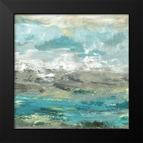 Seaview II Black Modern Wood Framed Art Print by Brey