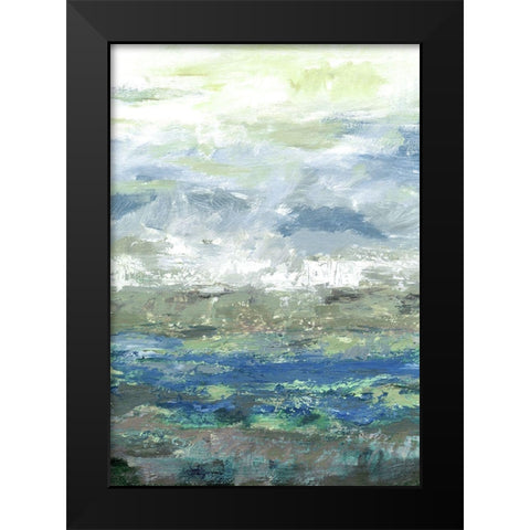 Seaview III Black Modern Wood Framed Art Print by Brey