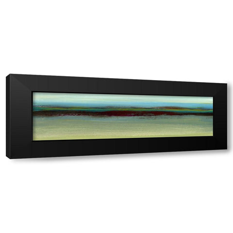 Seaview Abstract I Black Modern Wood Framed Art Print with Double Matting by Brey