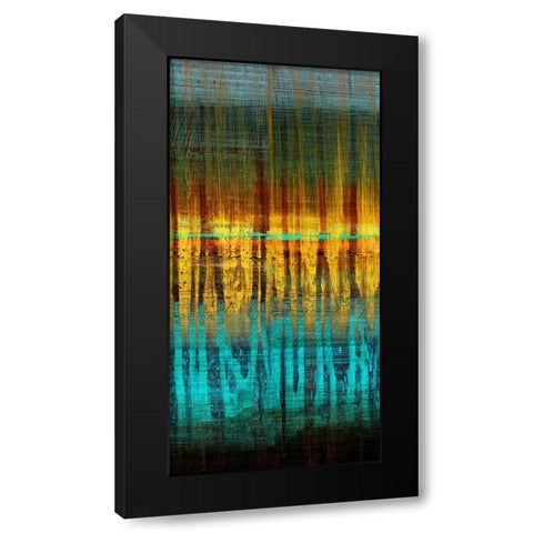 Summer Reeds Dawn I Black Modern Wood Framed Art Print by Brey