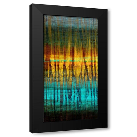Summer Reeds Dawn III Black Modern Wood Framed Art Print with Double Matting by Brey