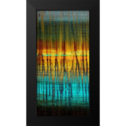 Summer Reeds Dawn III Black Modern Wood Framed Art Print by Brey