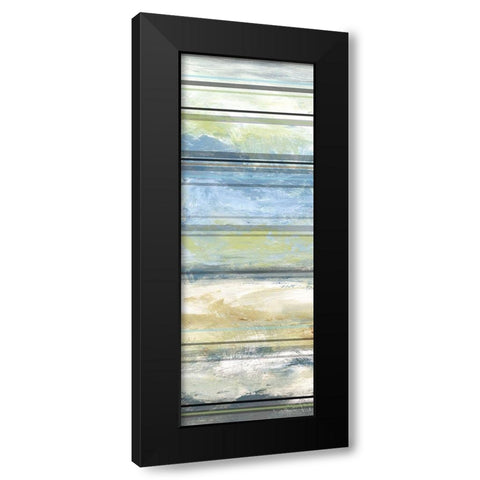 Planks II Black Modern Wood Framed Art Print with Double Matting by Brey