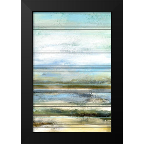 Seaside Panel I Black Modern Wood Framed Art Print by Brey