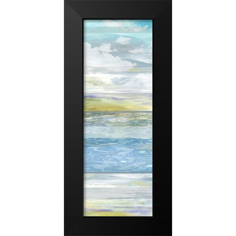 Sunrise Panel I Black Modern Wood Framed Art Print by Brey