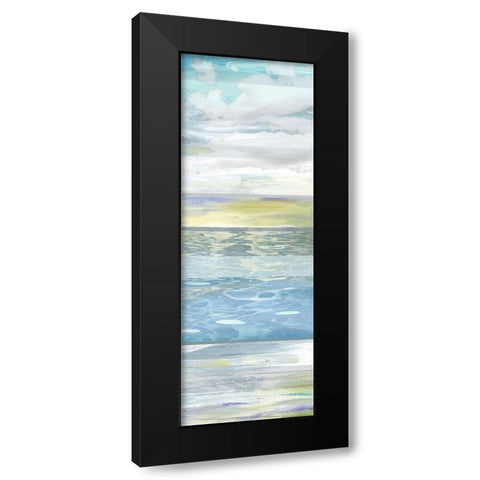 Sunrise Panel II Black Modern Wood Framed Art Print with Double Matting by Brey