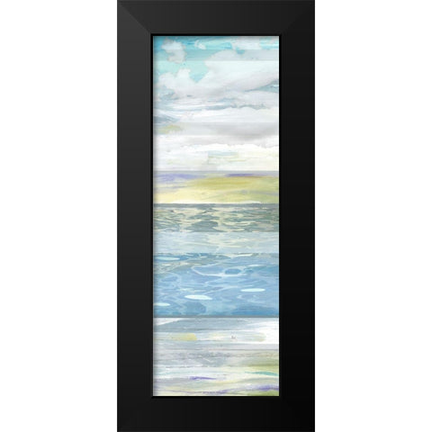 Sunrise Panel II Black Modern Wood Framed Art Print by Brey
