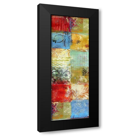 Tapestry Panel I Black Modern Wood Framed Art Print with Double Matting by Brey