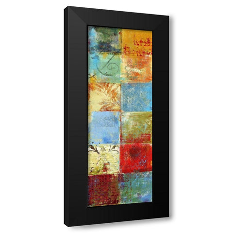 Tapestry Panel II Black Modern Wood Framed Art Print with Double Matting by Brey