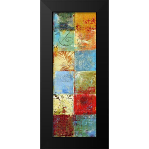Tapestry Panel II Black Modern Wood Framed Art Print by Brey