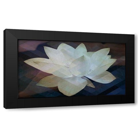 Lotus Designs Black Modern Wood Framed Art Print by Bartola