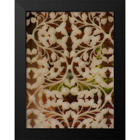 Miami Iron Black Modern Wood Framed Art Print by Bartola