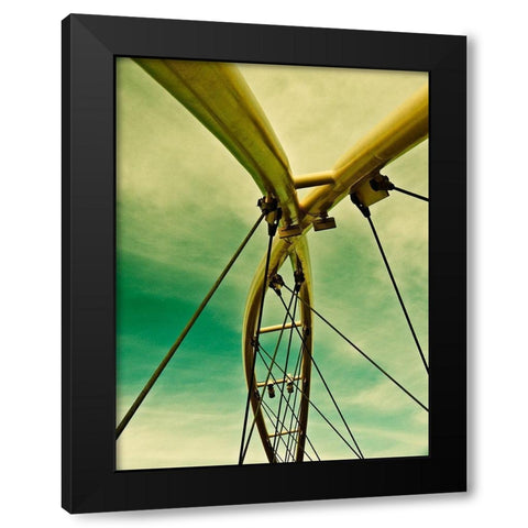 Sailing Tempe I Black Modern Wood Framed Art Print with Double Matting by Bartola