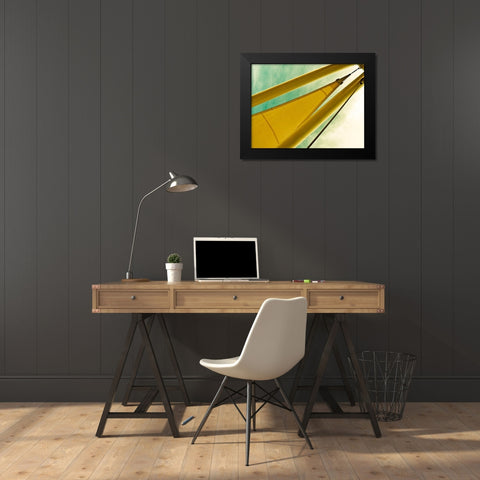 Sailing Tempe III Black Modern Wood Framed Art Print by Bartola