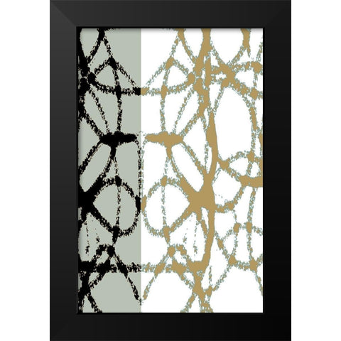 Links I Black Modern Wood Framed Art Print by Franklin