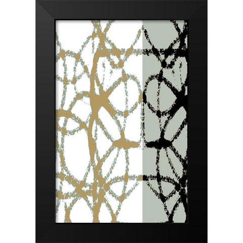 Links III Black Modern Wood Framed Art Print by Franklin